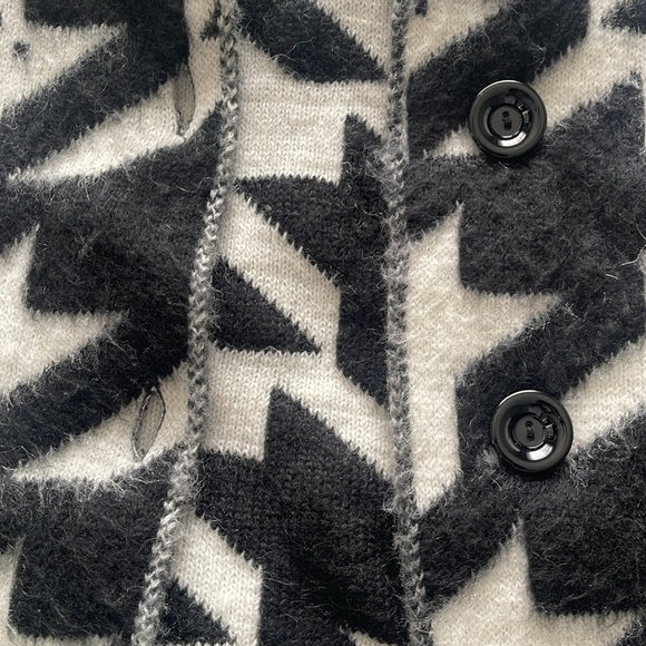 Diesel houndstooth oversized car face cardigan - Picture 6 of 9